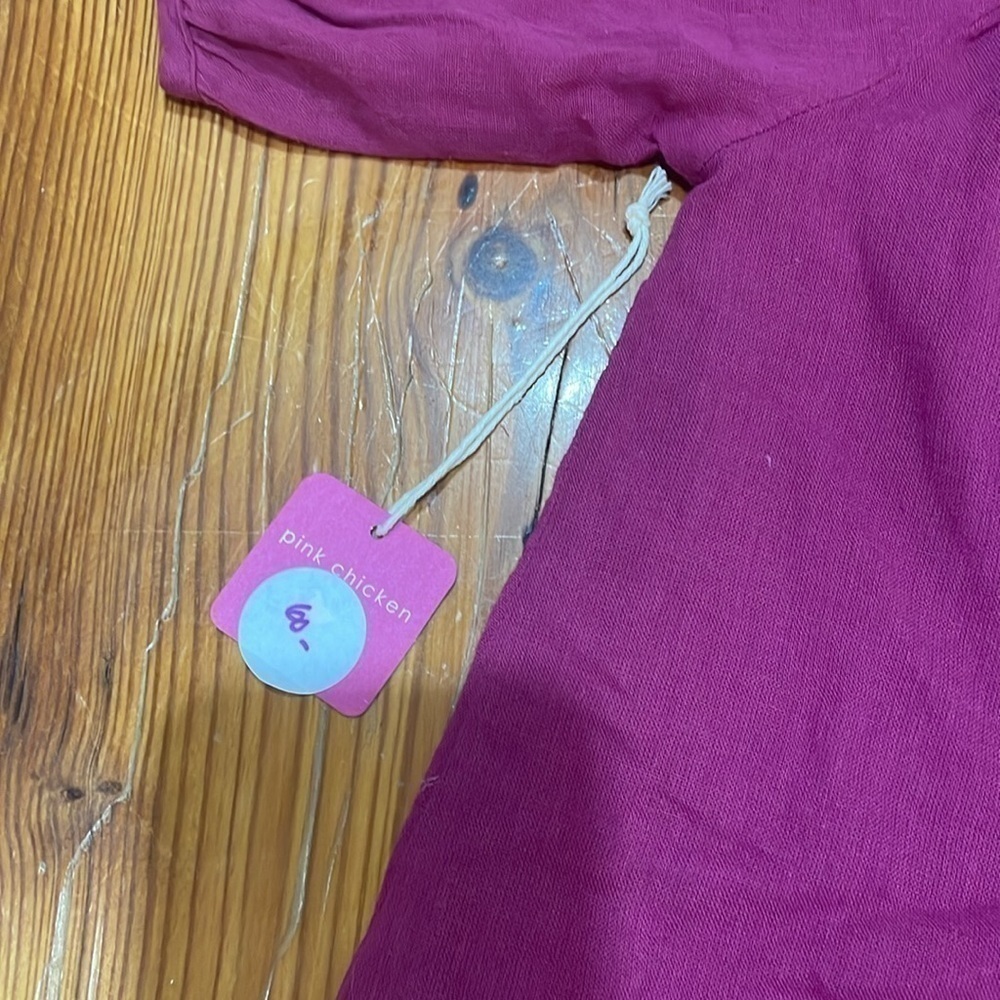 Pink Chicken toddler purple embroidered dress beach coverup size 3 year NWT - Picture 2 of 7